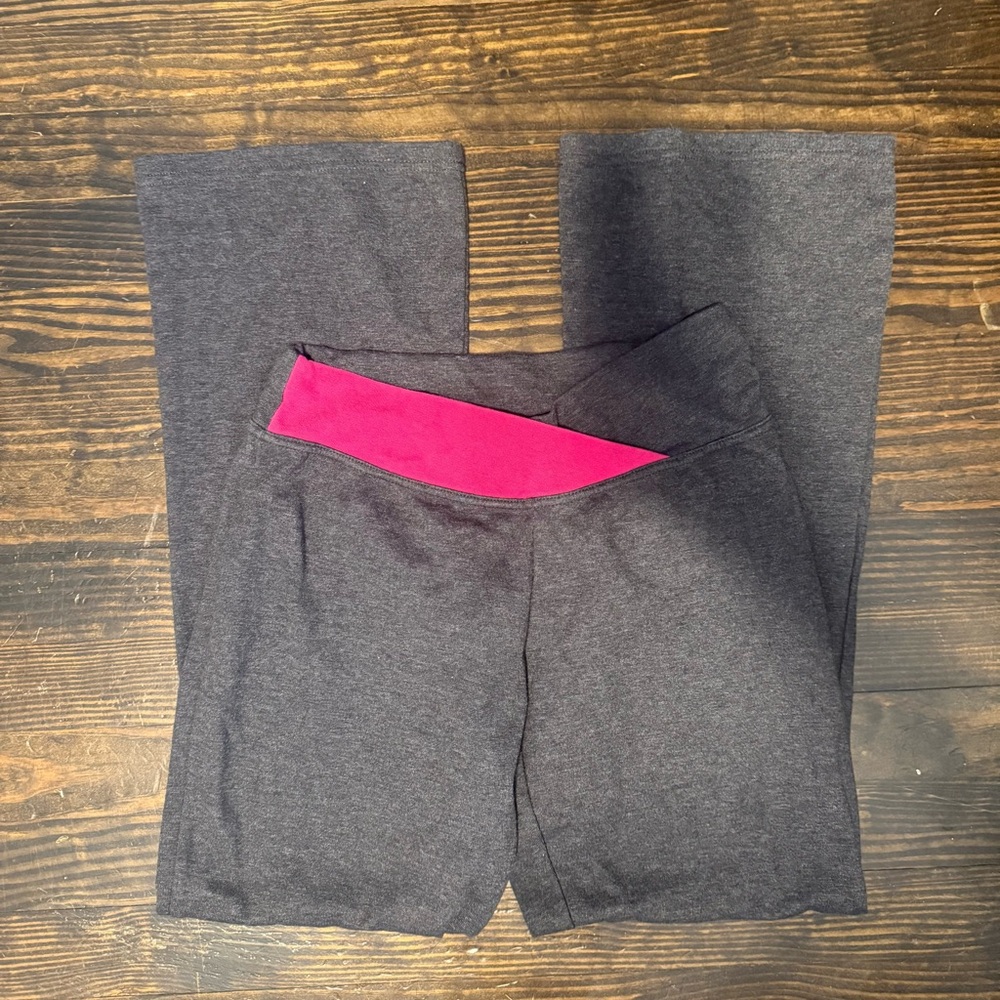 Women's Charcoal and Pink Track Pants